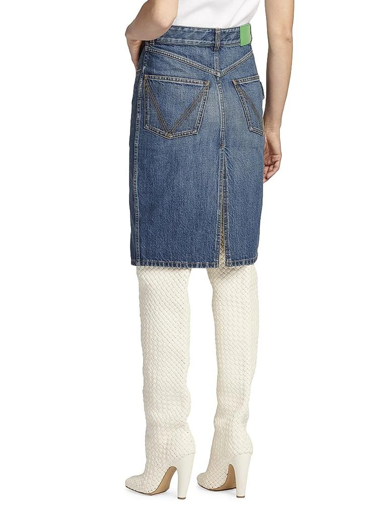 商品Bottega Veneta|Denim Slit Pencil Skirt,价格¥6348,第5张图片详细描述