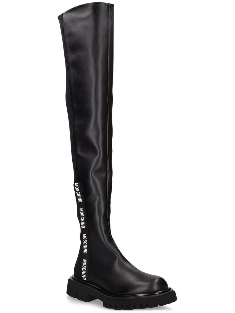 商品Moschino|45mm Knit Over-the-knee Boots,价格¥7513,第2张图片详细描述