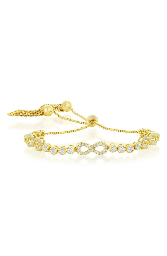 商品SIMONA|14K Gold Plated CZ Infinity Bracelet,价格¥577,第1张图片
