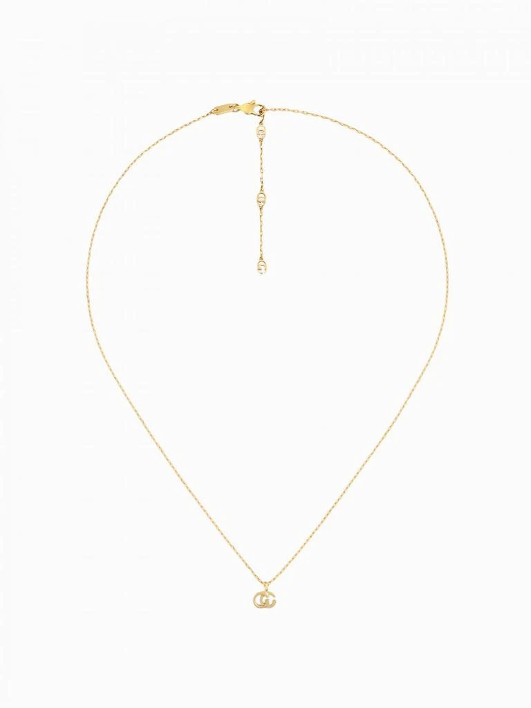 商品Gucci|GG Running Gucci necklace in 18kt gold with GG monogram pendant,价格¥7833,第1张图片