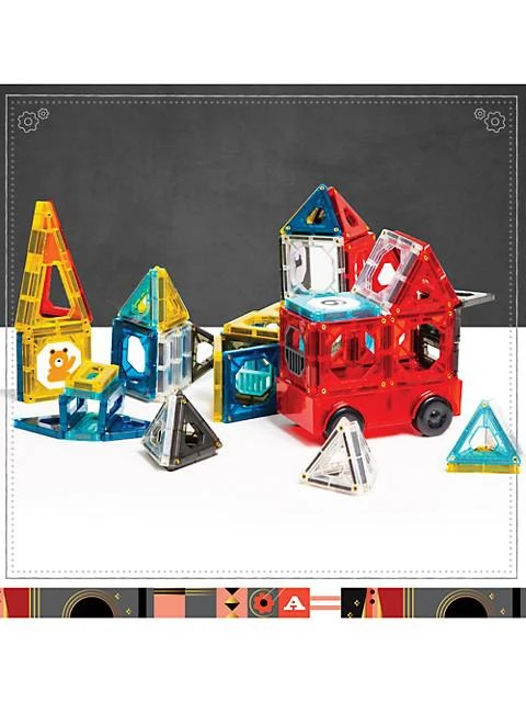 商品FAO Schwarz|150-Piece Magnetic Tile And Truck Set,价格¥318,第3张图片详细描述