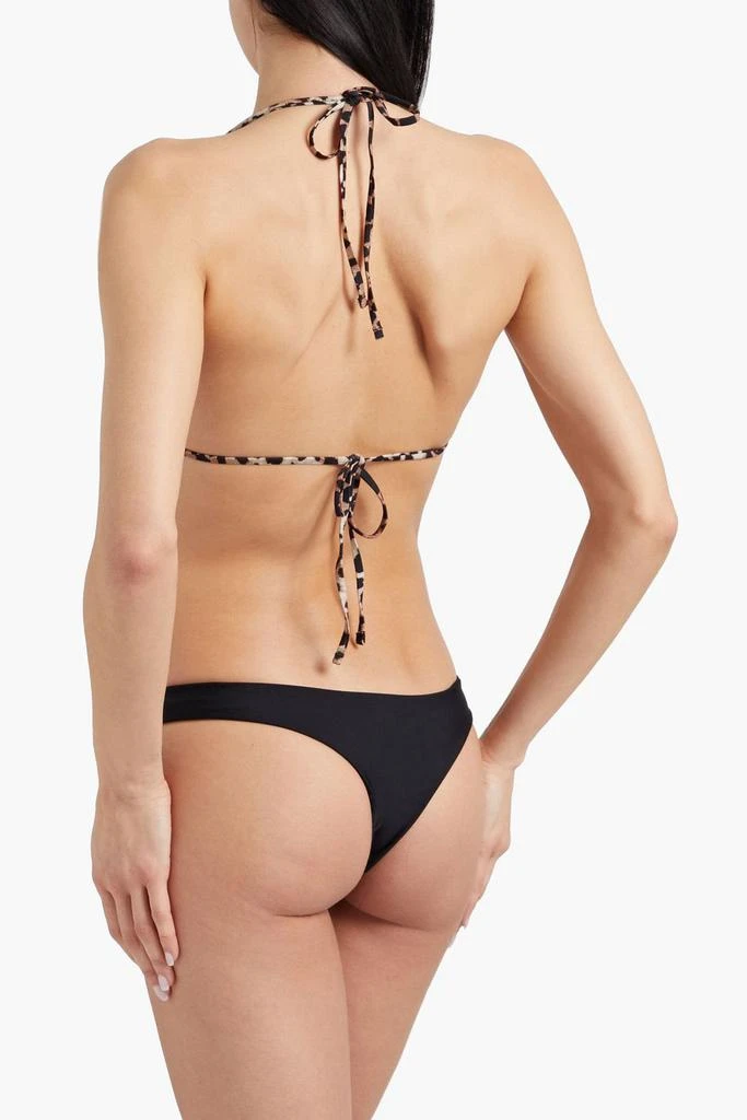 商品Ganni|Leopard-print triangle bikini top,价格¥187,第3张图片详细描述