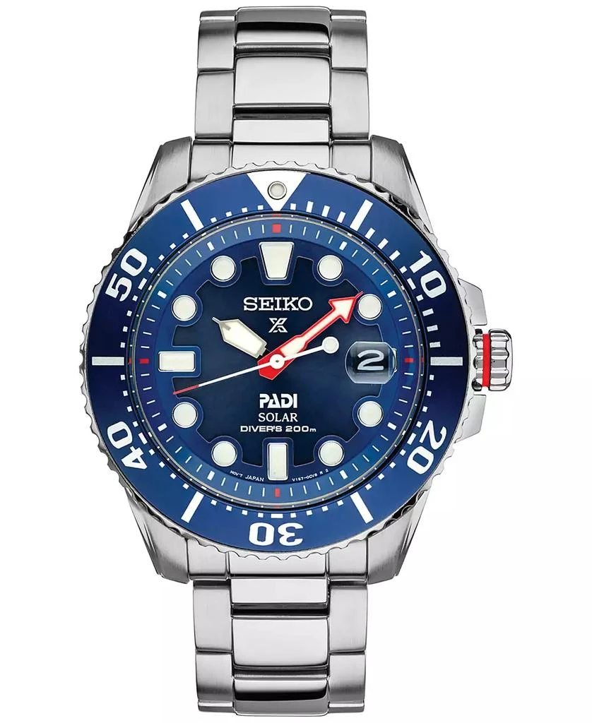 商品Seiko|Men's Prospex Solar Stainless Steel Bracelet Watch 44mm,价格¥2958,第1张图片