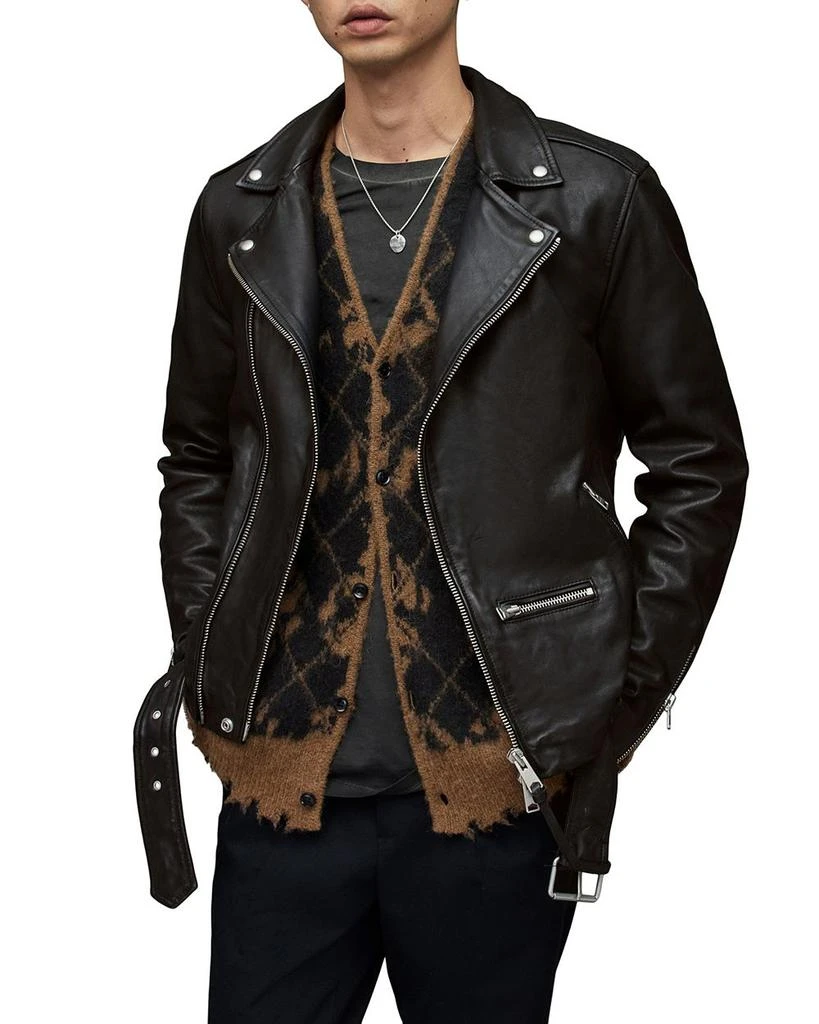 Wick Leather Regular Fit Biker Jacket 商品