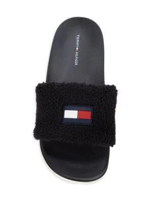 Dezia Logo Faux Fur Slides 商品