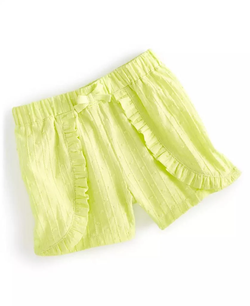 商品First Impressions|Baby Girls Swiss Dot Woven Cotton Ruffled Shorts, Created for Macy's,价格¥30,第1张图片