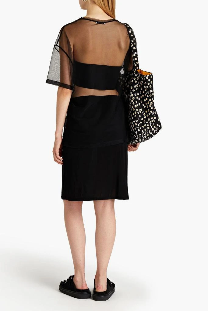 商品Ganni|Picot-trimmed jersey mini skirt,价格¥284,第1张图片