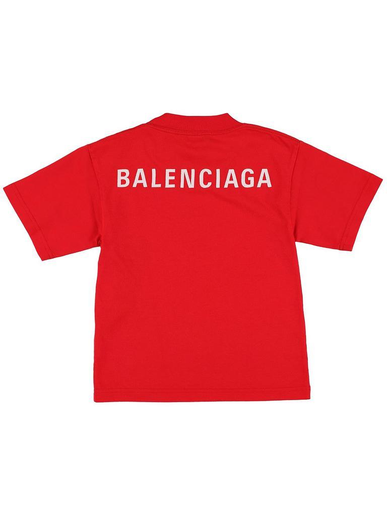 商品Balenciaga|Logo Embroidered Cotton Jersey T-shirt,价格¥1663,第4张图片详细描述