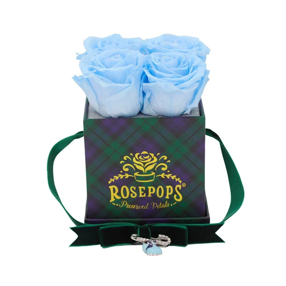 商品Rosepops|Mother's Day Pop-Up Plaid Forget Me Not, with Baby Shoe Charm,价格¥748,第3张图片详细描述