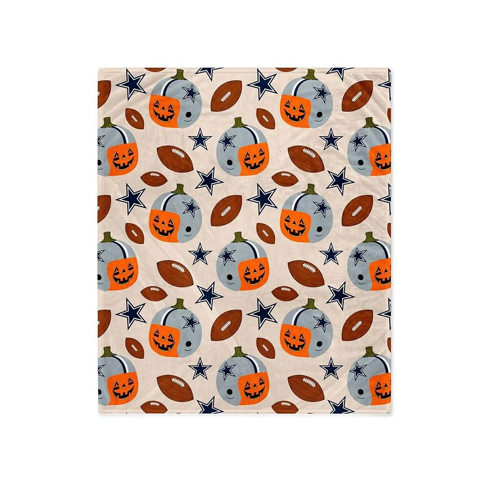 商品Pegasus Home Fashions|Dallas Cowboys 60" x 70" Pumpkin Helmet Corral Fleece Blanket,价格¥299,第1张图片