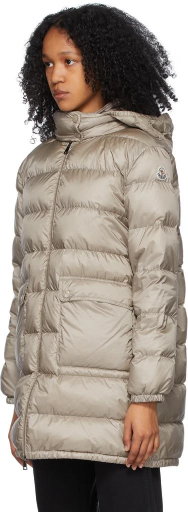 商品Moncler|灰褐色 Abricotier 羽绒大衣,价格¥13100,第4张图片详细描述