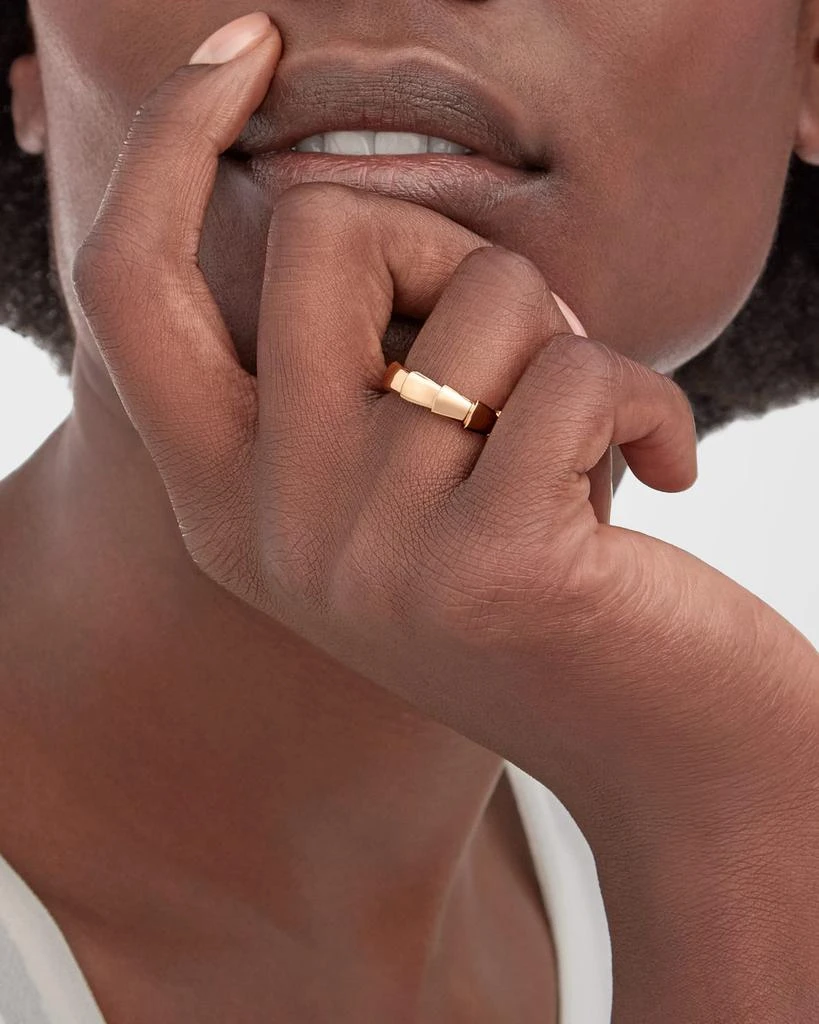 商品BVLGARI|Serpenti Viper Wedding Band Ring in 18k Rose Gold, EU 49 / US 4.75,价格¥14268,第4张图片详细描述