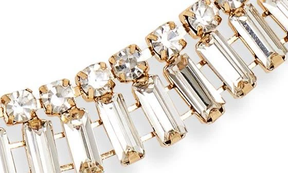 商品Nordstrom|Crystal Baguette Curb Link Necklace,价格¥57,第3张图片详细描述