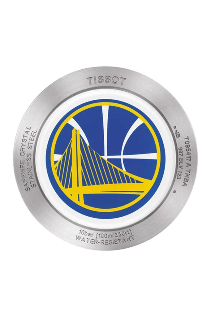 商品Tissot|Men's Quickster Chronograph NBA Golden State Watch, 42mm NBA联名表款,价格¥1051,第3张图片详细描述