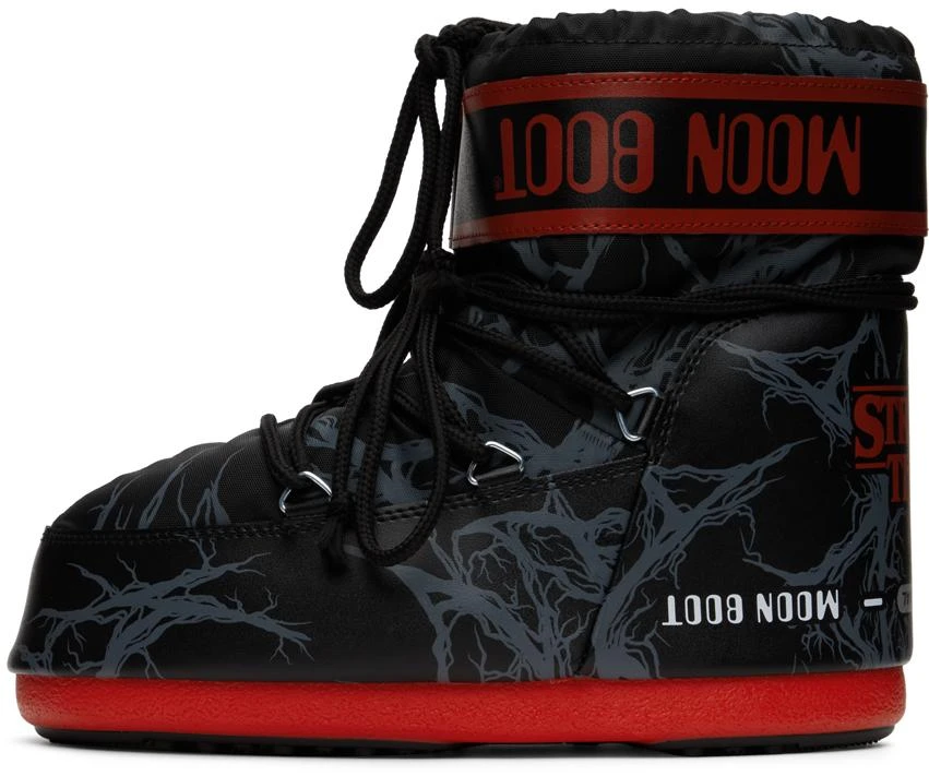 商品Moon Boot|Black & Red Stranger Things Edition Icon Low Boot,价格¥832,第3张图片详细描述