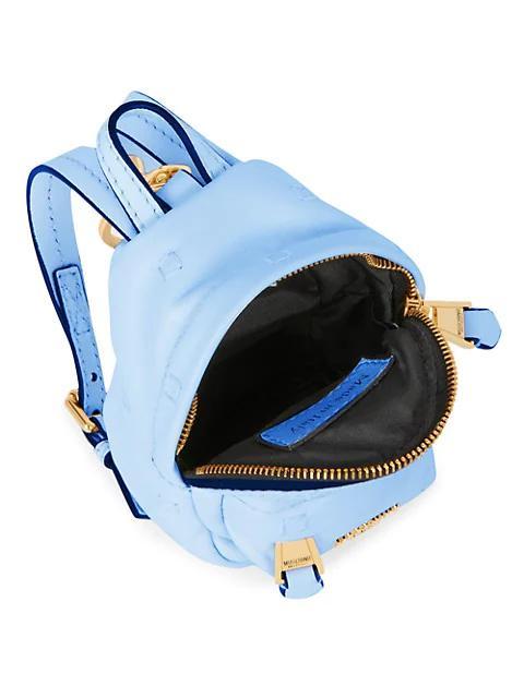 商品Moschino|Mini Logo Leather Crossbody Backpack,价格¥3018,第5张图片详细描述