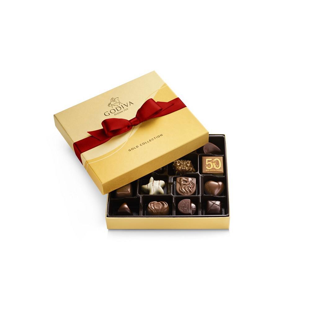 商品Godiva|什锦巧克力金装-礼盒装-19颗,价格¥253,第4张图片详细描述