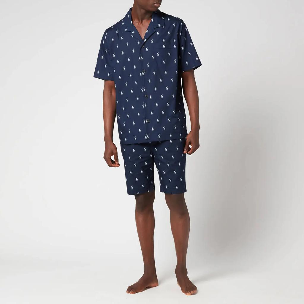 商品Ralph Lauren|Polo Ralph Lauren Men's All Over Print Pajama Set - Navy/Nevis,价格¥937,第1张图片
