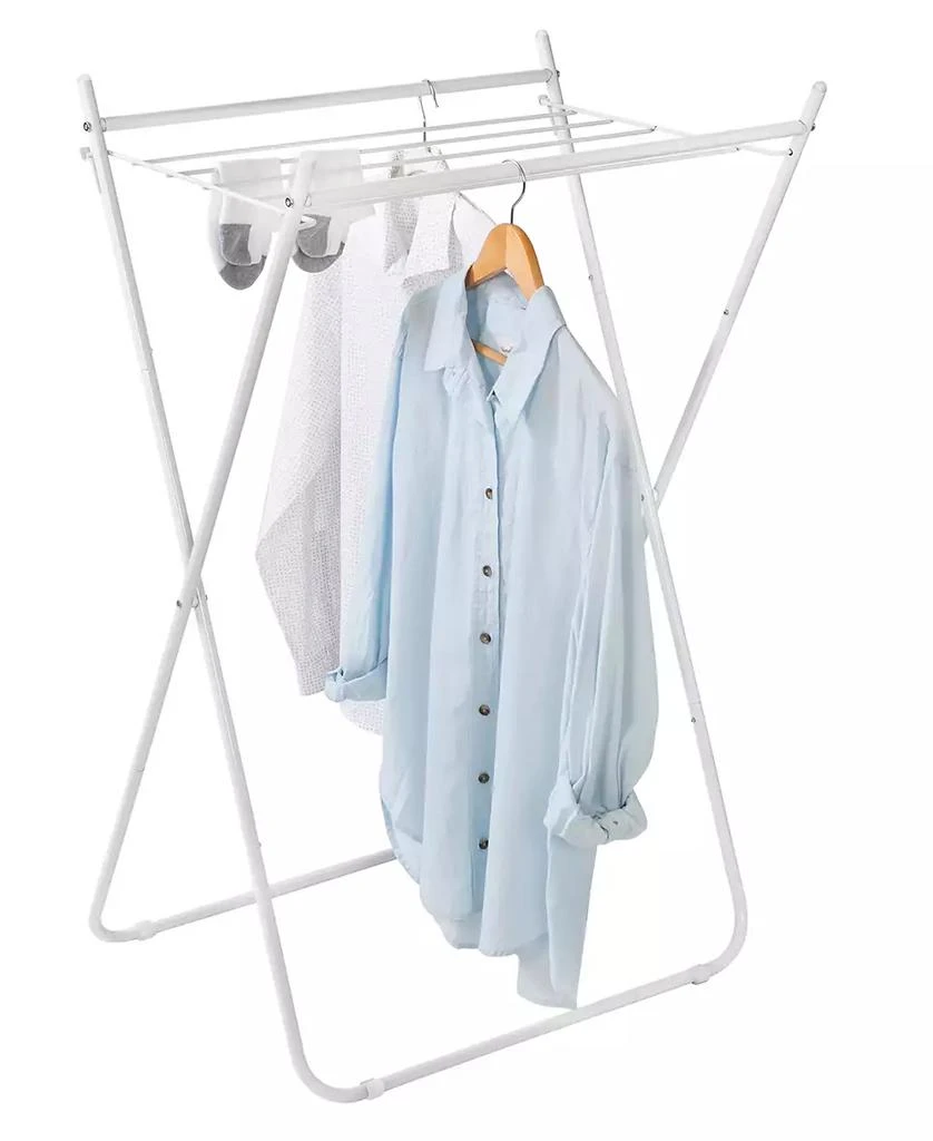 White Metal Collapsible Clothes Drying Rack 商品