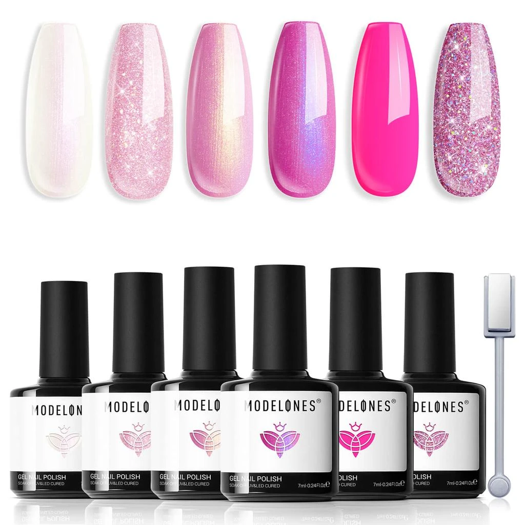 6 Shades Gel Nail Polish Set Collection 商品