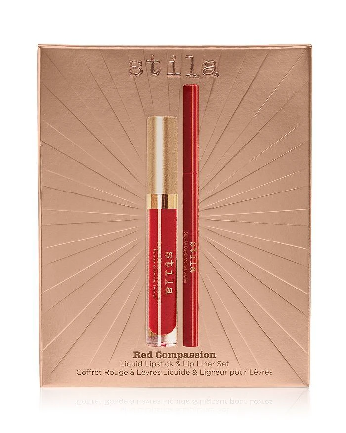 商品Stila|Red Compassion Liquid Lipstick & Lip Liner Gift Set ($42 value),价格¥225,第2张图片详细描述