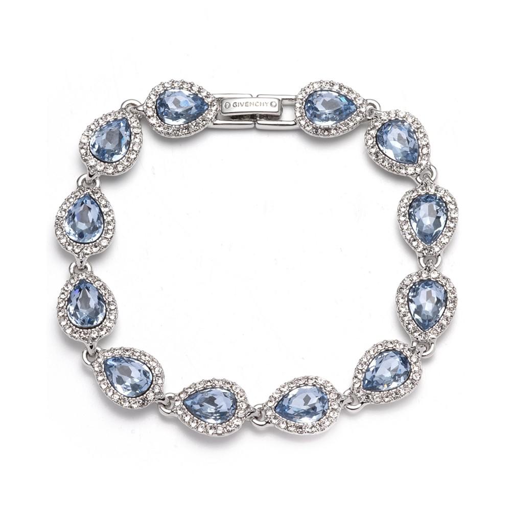 Silver-tone Crystal Flex Bracelet商品第1张图片规格展示