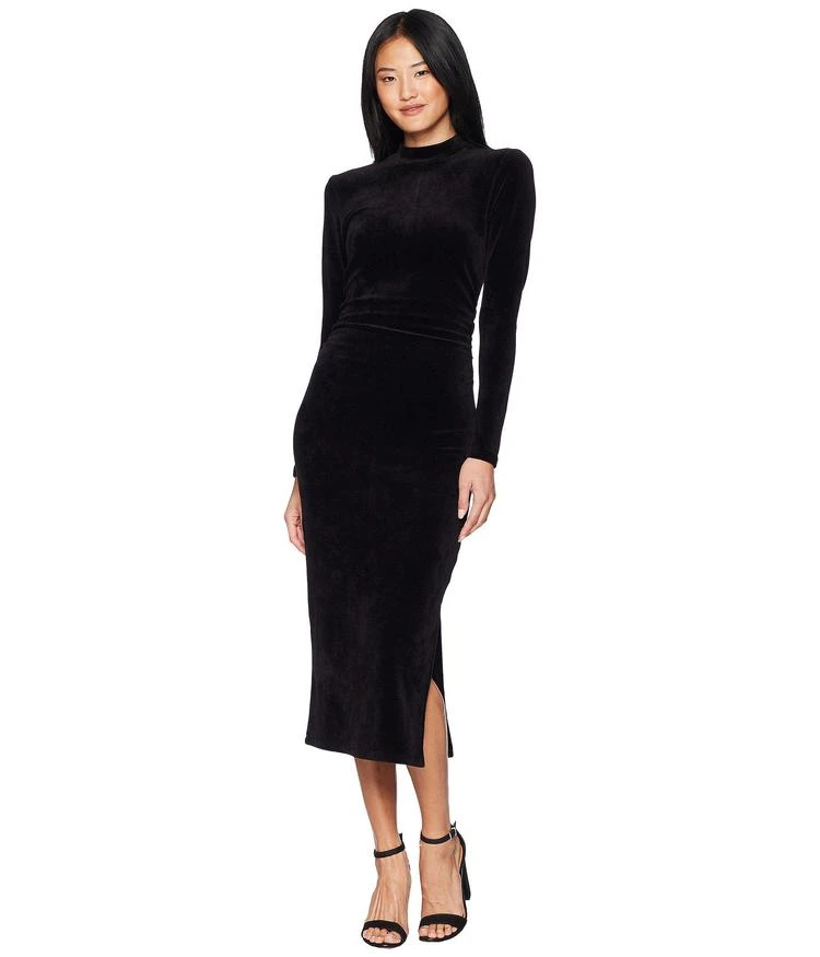 商品Juicy Couture|Track Stretch Velour Mock Neck Midi Dress,价格¥292,第1张图片