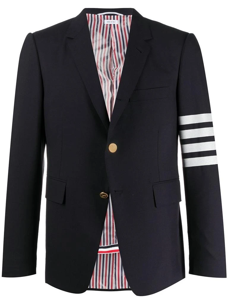 商品Thom Browne|THOM BROWNE MEN CLASSIC SPORT COAT - FIT 1 - W/ 4BAR IN PLAIN WEAVE SUITING,价格¥14617,第5张图片详细描述