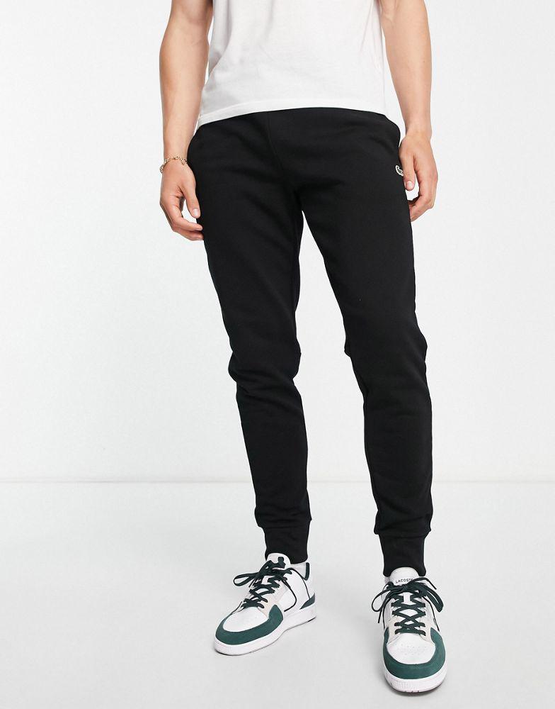 Lacoste cotton joggers in black商品第1张图片规格展示