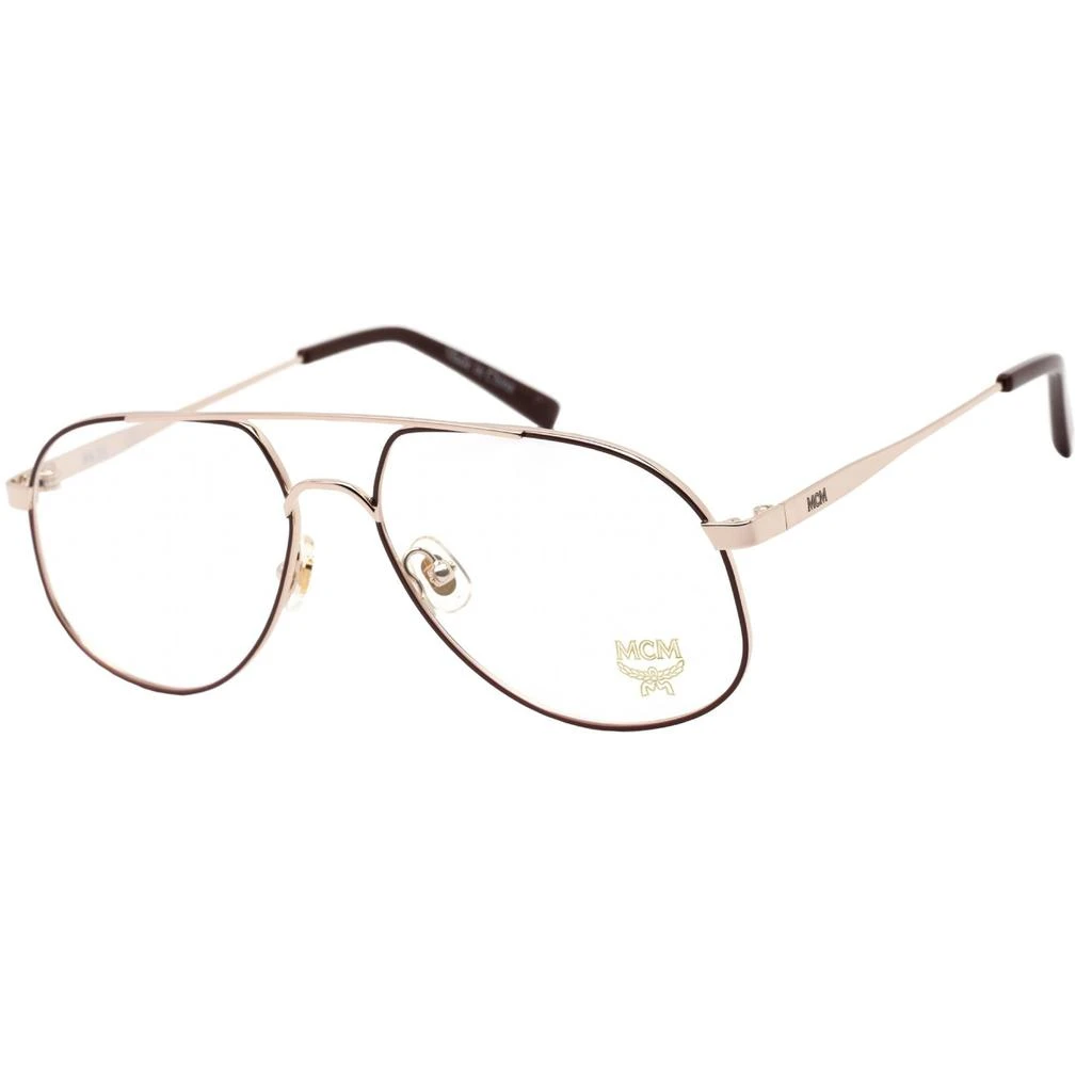 商品MCM|MCM Women's Eyeglasses - Clear Demo Lens Burgundy/Gold Metal Frame | MCM2138 602,价格¥383,第1张图片