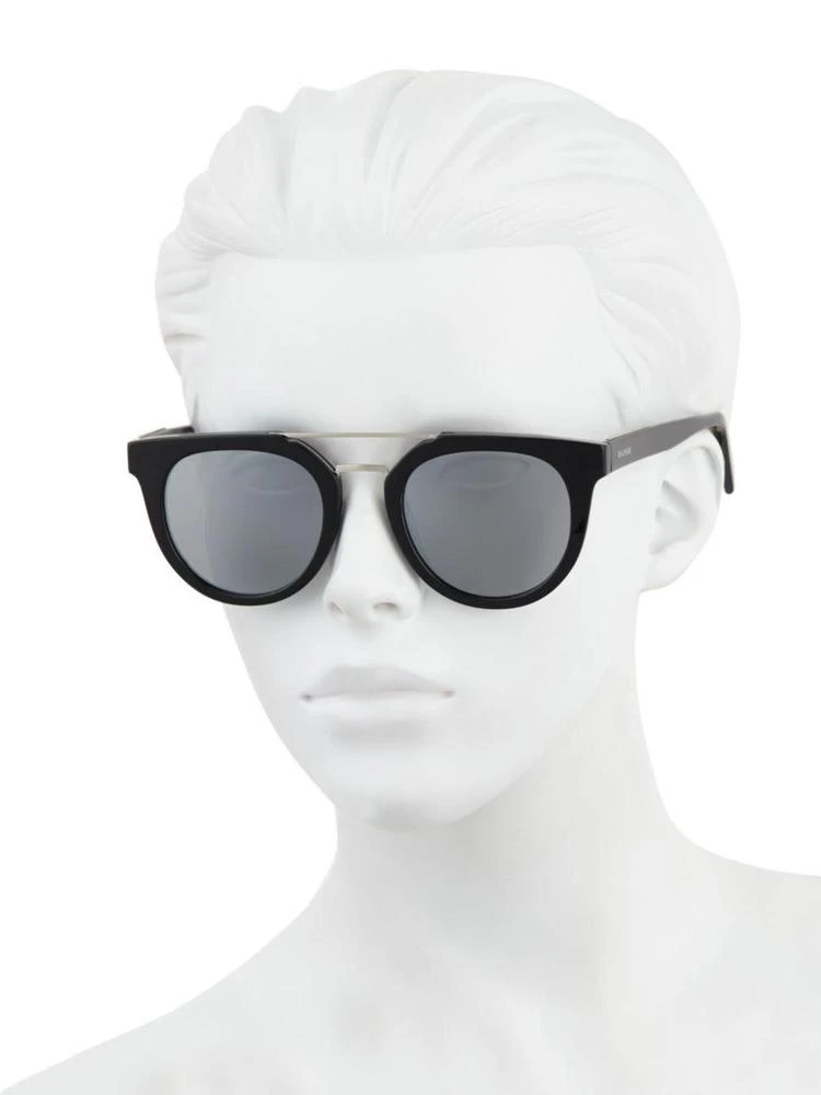 商品Balmain|51MM Round Double-Bridge Sunglasses,价格¥2385,第2张图片详细描述