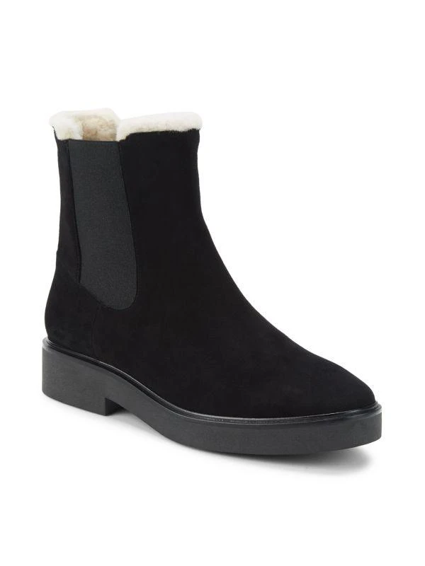 商品Stuart Weitzman|Alpine Faux Fur Lined Suede Chelsea Boots,价格¥1516,第2张图片详细描述