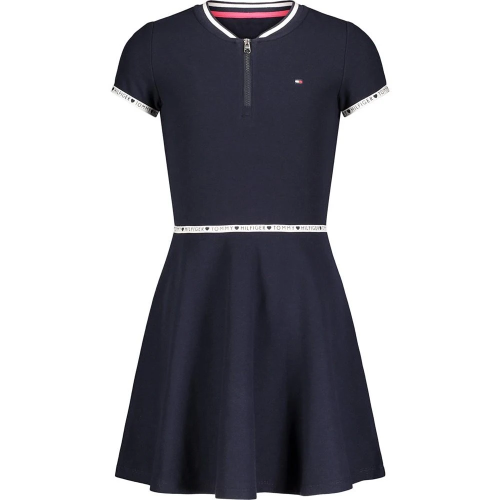 商品Tommy Hilfiger|Little Girls Quarter Zip Dress,价格¥309,第3张图片详细描述