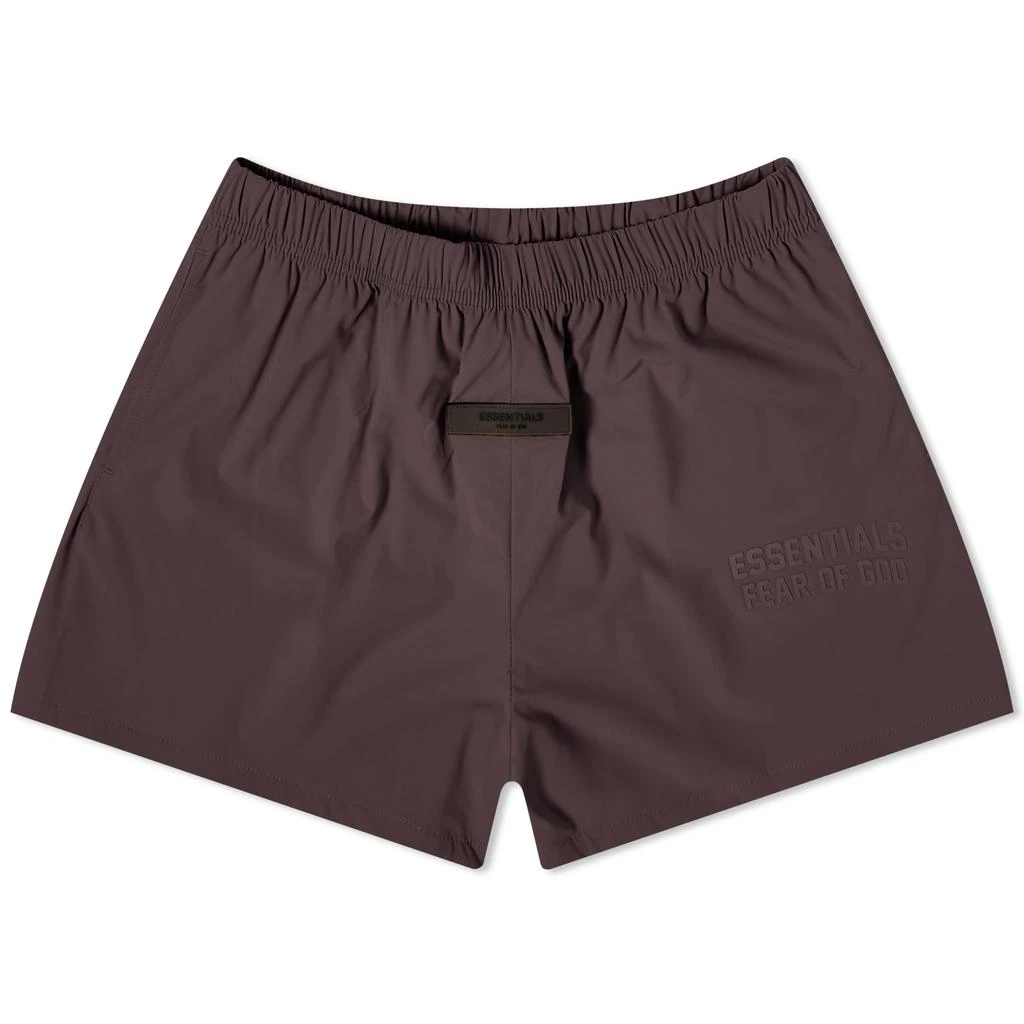 商品Essentials|Fear of God Essentials Running Shorts - Plum,价格¥497,第1张图片