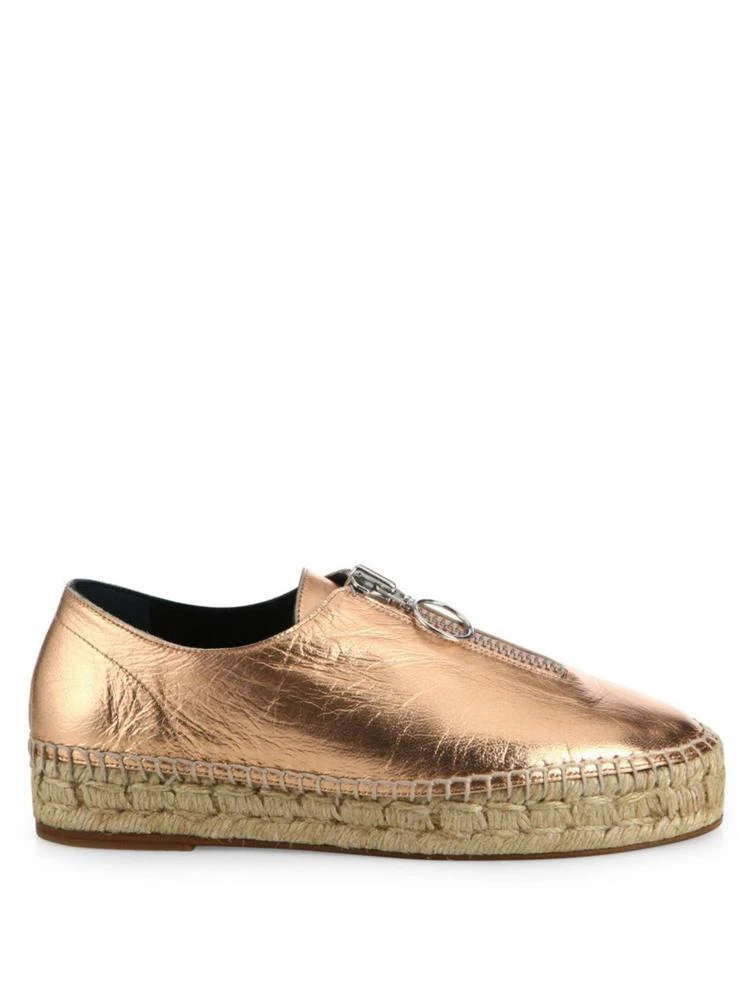 商品Alexander Wang|Devon Metallic Leather Espadrille Sneakers,价格¥1126,第5张图片详细描述