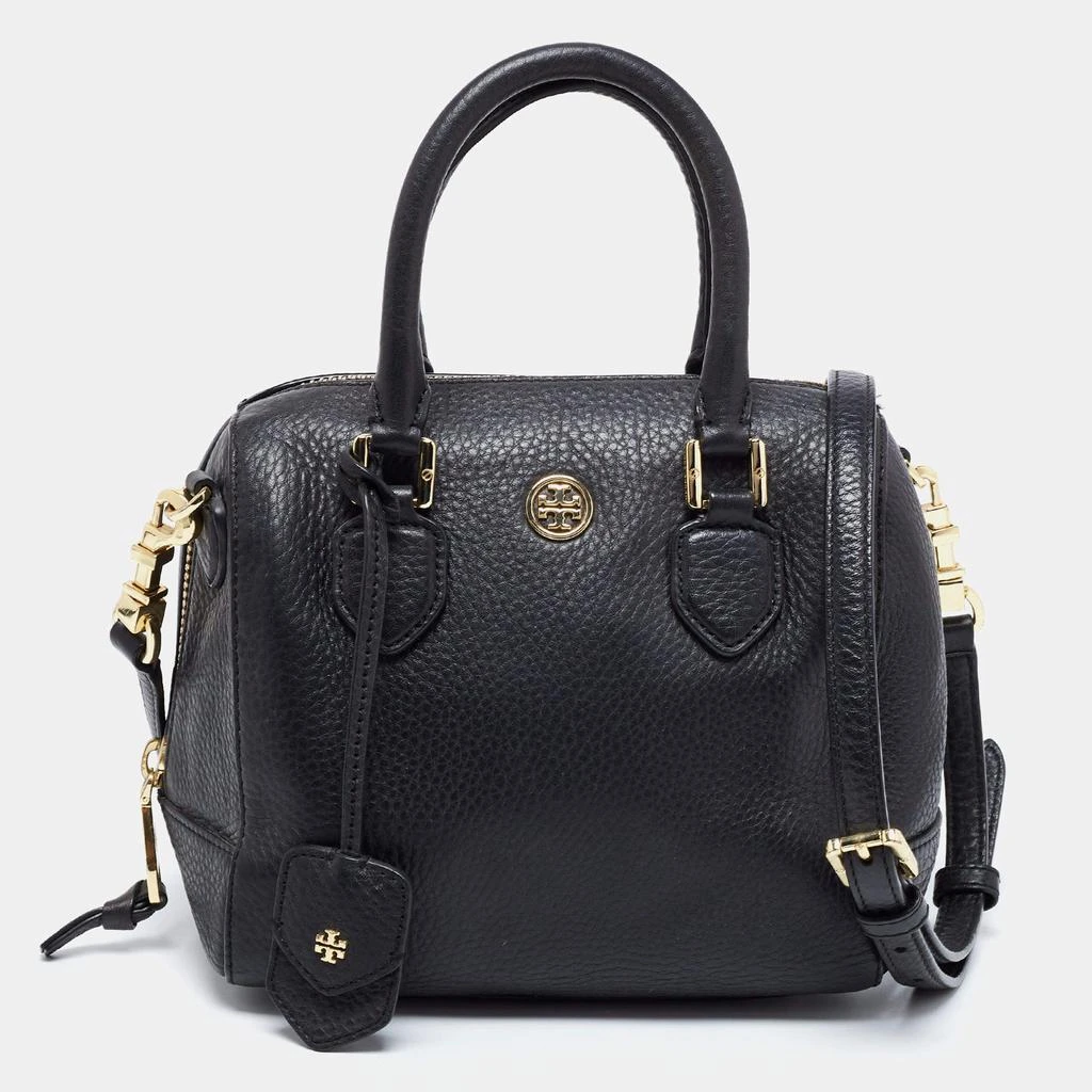 商品[二手商品] Tory Burch|Tory Burch Black Leather Robinson Middy Satchel,价格¥1410,第1张图片