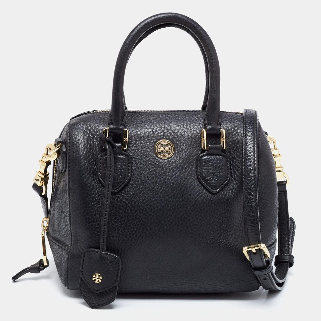 商品[二手商品] Tory Burch|Tory Burch Black Leather Robinson Middy Satchel,价格¥1301,第1张图片