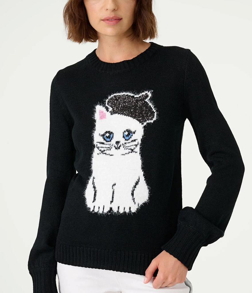 商品Karl Lagerfeld Paris|CHOUPETTE BERET SWEATER,价格¥495,第3张图片详细描述