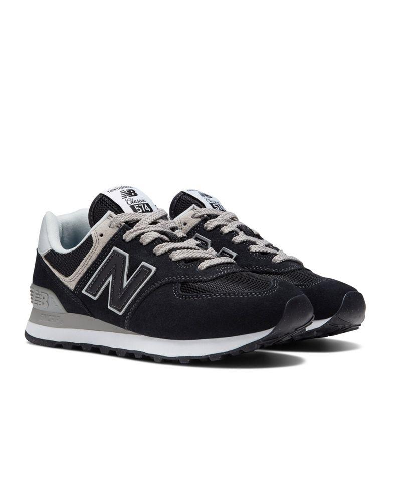 New Balance 574 trainers in black商品第1张图片规格展示