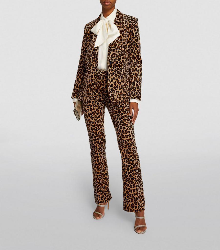 商品FRAME|Animal Print Classic Blazer,价格¥5331,第4张图片详细描述