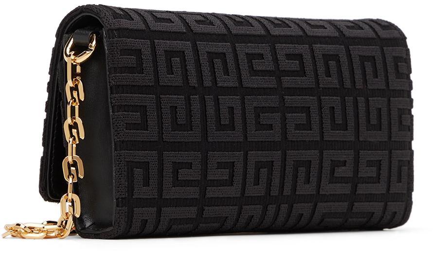 商品Givenchy|Black Canvas 4G Chain Wallet,价格¥8420,第5张图片详细描述