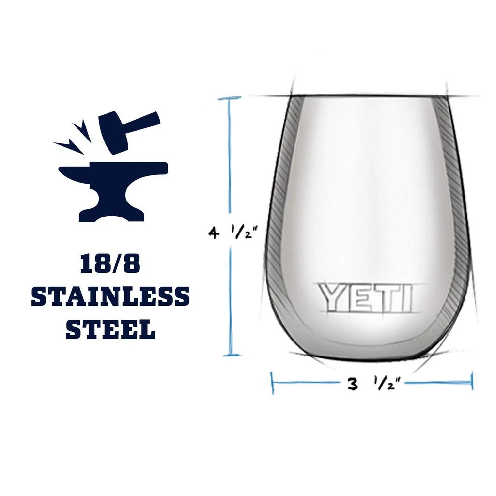 商品YETI|不锈钢真空保温水杯 多色可选,价格¥210,第2张图片详细描述