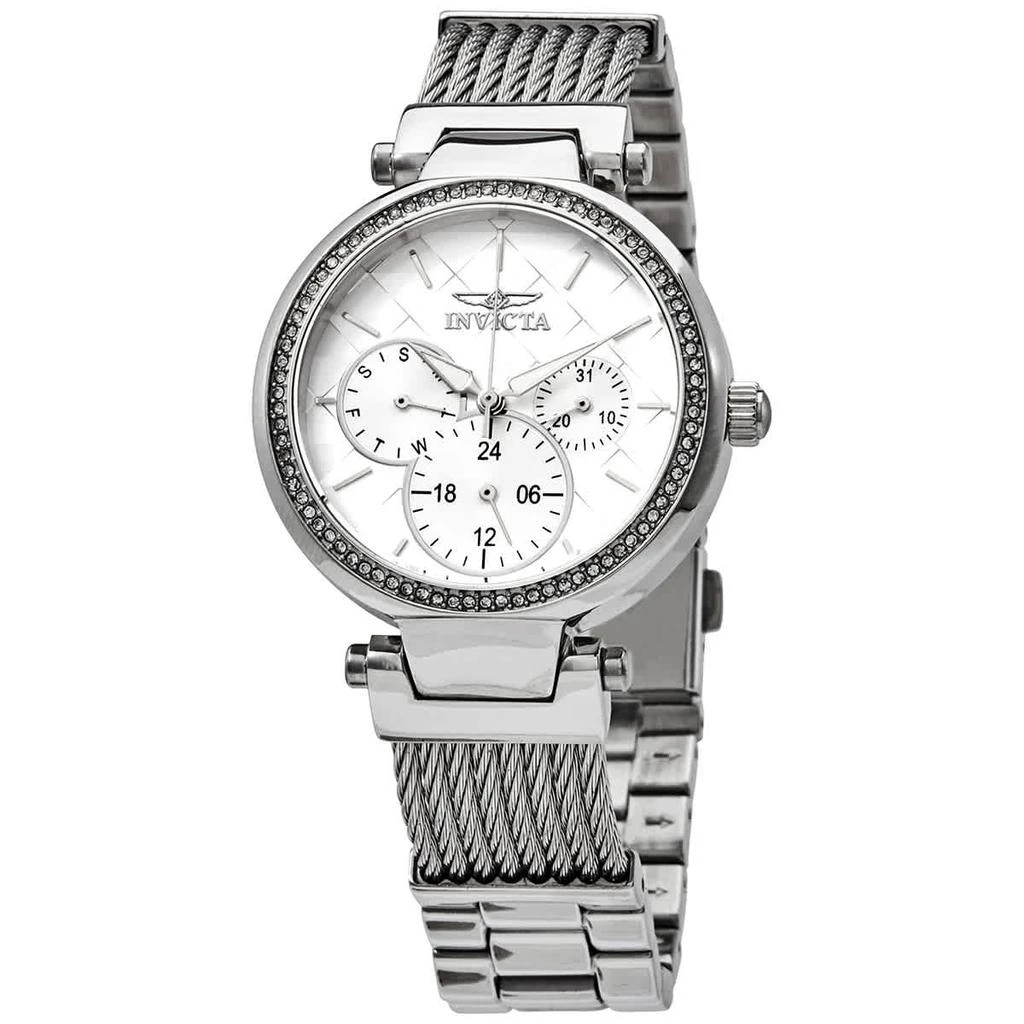 商品Invicta|Invicta Angel Quartz Crystal Silver Dial Ladies Watch 28915,价格¥377,第1张图片