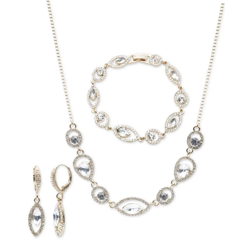 商品Givenchy|3-Pc. Set Stone & Color stone & Marquise Link Necklace, Bracelet, & Matching Drop Earrings,价格¥1102,第1张图片