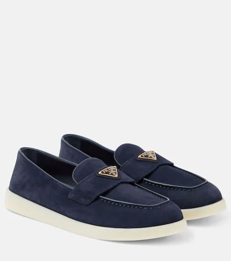 商品Prada|Saint Tropez绒面革乐福鞋,价格¥10254,第1张图片