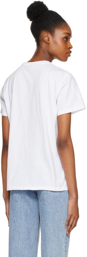 商品Ganni|SSENSE Exclusive White Logo T-Shirt,价格¥631,第5张图片详细描述