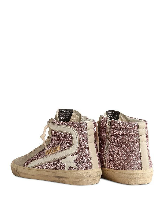 商品Golden Goose|Women's Slide Glitter High Top Sneakers,价格¥5311,第4张图片详细描述