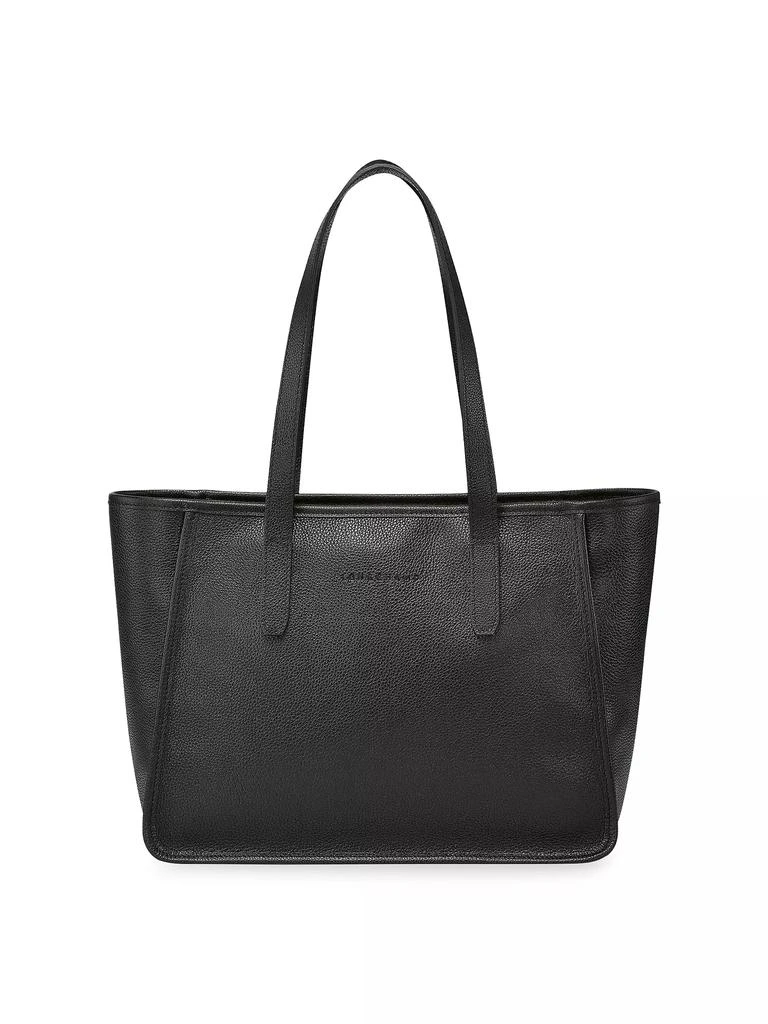 商品Longchamp|Le Foulonné Leather Shoulder Tote,价格¥2892,第1张图片