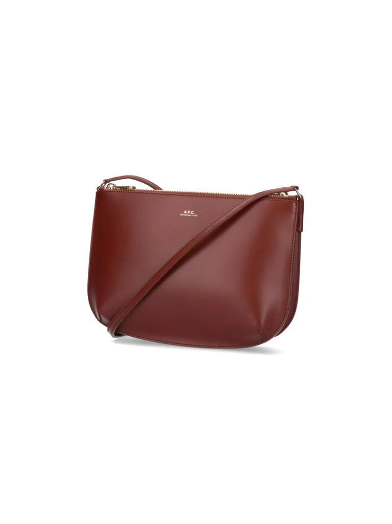商品A.P.C.|"Sarah" Brown Leather Shoulder Bag,价格¥1526,第2张图片详细描述