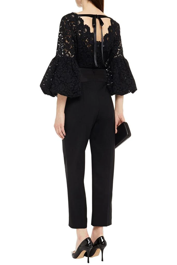 商品Oscar de la Renta|Faille-paneled wool-blend twill straight-leg pants,价格¥1934,第1张图片